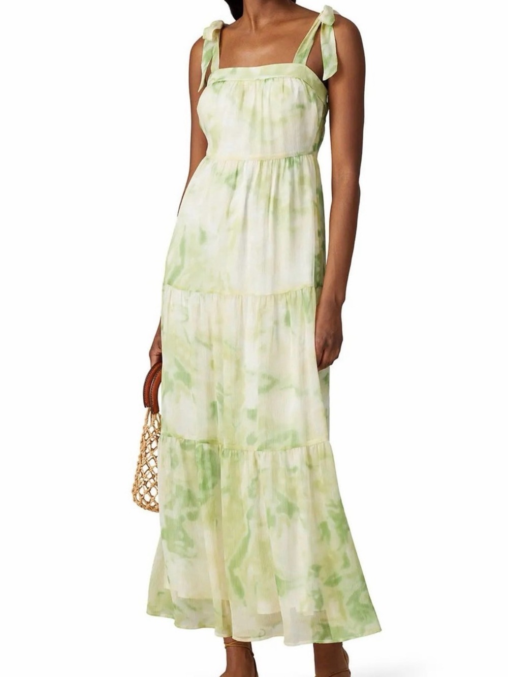 Line & Dot Palm Maxi Dress size Medium